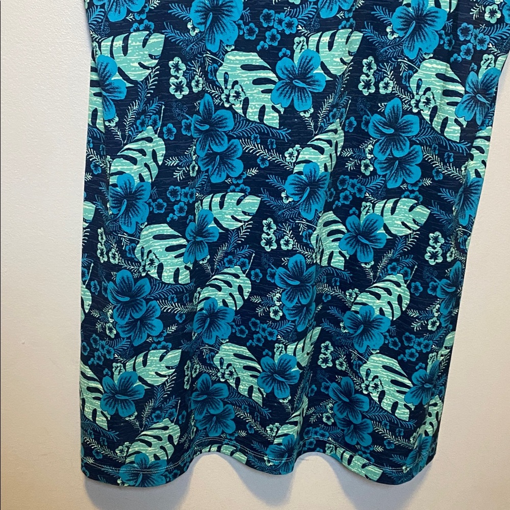 Columbia Dress Size 1X PFG Freezer III Blue Tropical Stretch Sleeveless Hiking - Picture 5 of 14